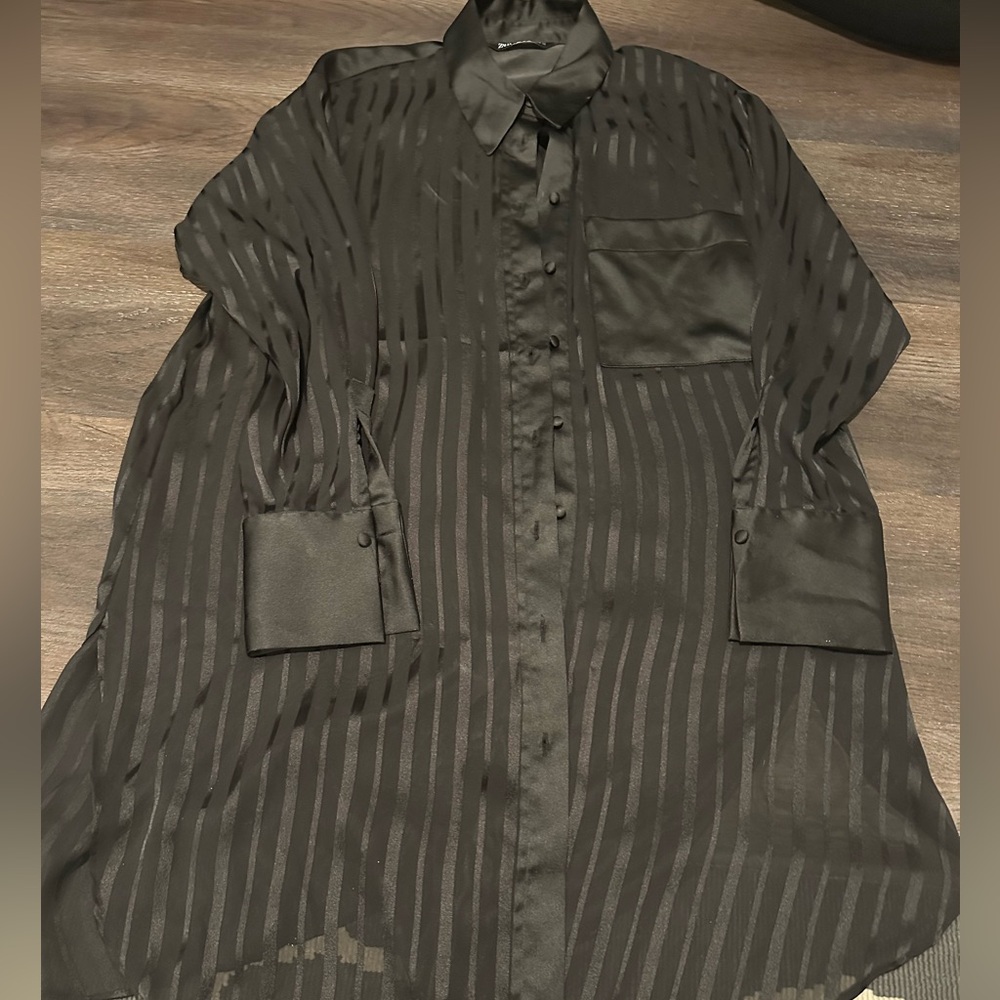 ZARA LONG DRESS SHIRT